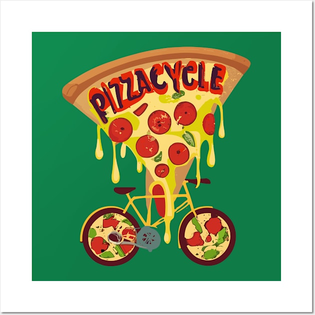 Pizzacycle Wall Art by nefuku